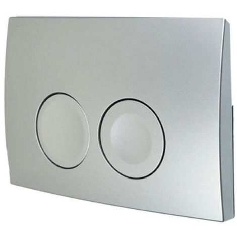 Geberit Delta 21 - Plaque de déclenchement pour réservoir encastré, 2 points de chasse, argent