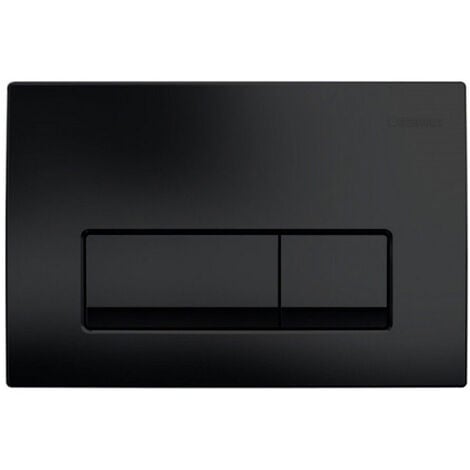 Geberit Delta 50 Plaque de commande double touche, Noir mat (115.119.14.1)