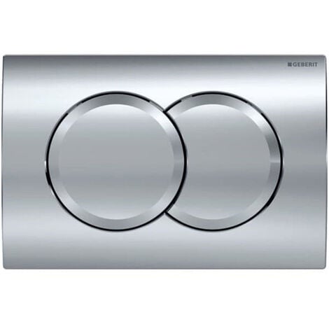 Geberit Delta01 Flush plate for dual flush, Gloss chrome (115.107.21.1)