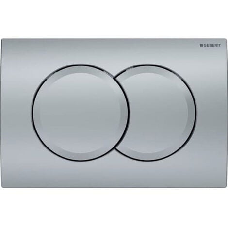 Geberit Delta01 Flush plate for dual flush, matt chrome (115.107.46.1)