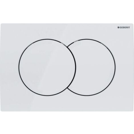 Geberit Delta01 - Plaque de déclenchement, blanc alpin 115.107.11.1