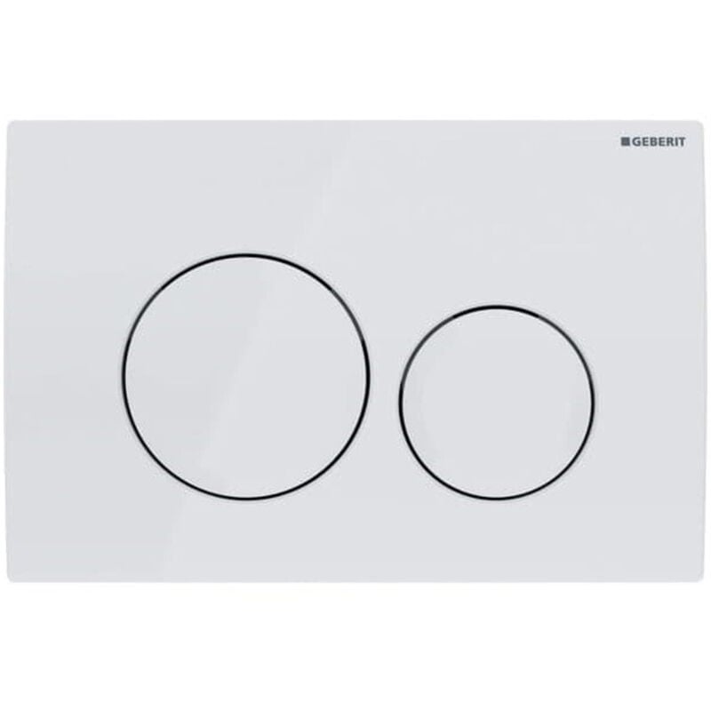 Delta20 - Plaque de déclenchement, blanc alpin 115.127.11.1 - Geberit