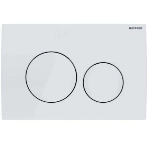 Geberit Delta20 - Pulsador de descarga, blanco alpino 115.127.11.1