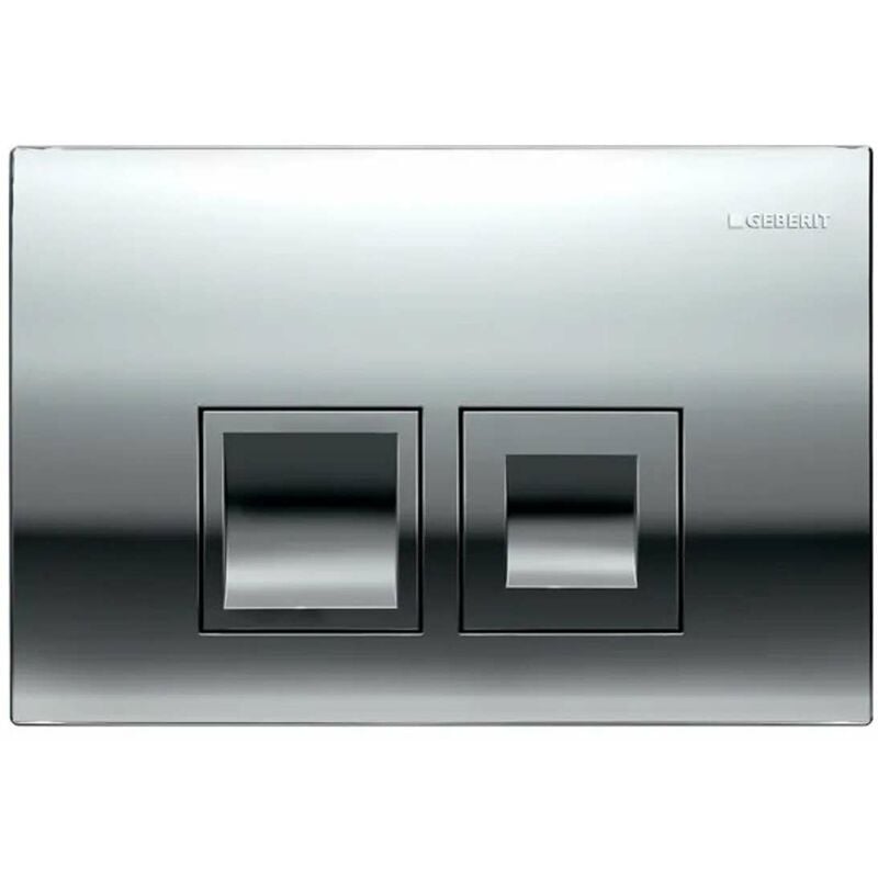Delta35 - Plaque de déclenchement, chrome brillant 115.135.21.5 - Geberit