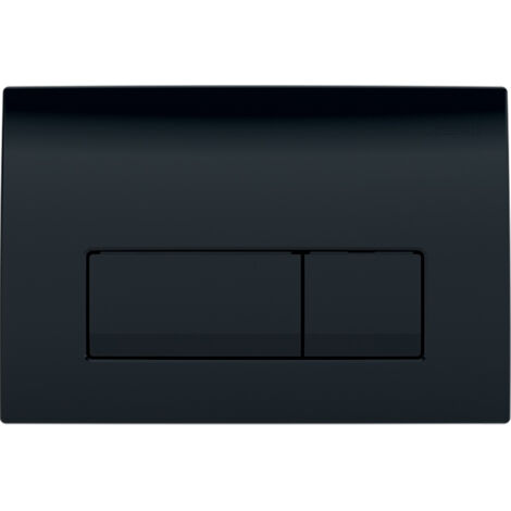 Geberit Delta50 Dual Push Button Flush Plate Concealed Toilet Cistern Black