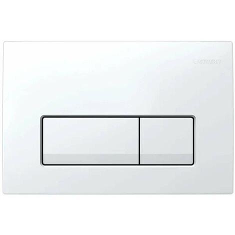 Geberit Delta50 - Plaque de déclenchement, blanc alpin 115.119.11.1