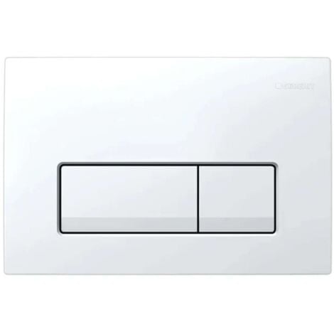 Geberit Delta50 - Pulsador de descarga, blanco alpino 115.119.11.1