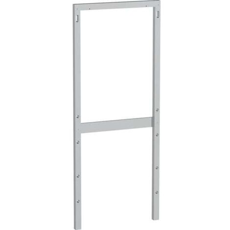 Geberit Distanzrahmen 131011001 Wasseranschluss hinten mittig, Aluminium poliert