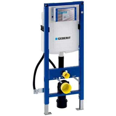 Geberit Duofix 1120mm WC Toilet Frame With Cistern Sigma for Disabled WC - Blue