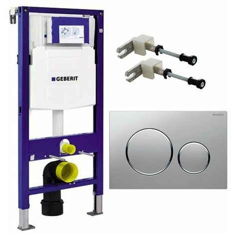 Geberit Duofix 1.12m WC Toilet Frame Chrome Plate and Fixings