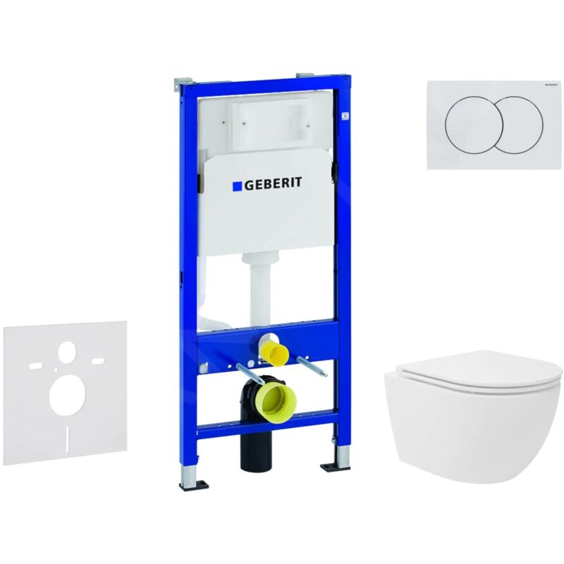 Duofix - Set de bâti-support, cuvette Gaia et abattant softclose - Geberit