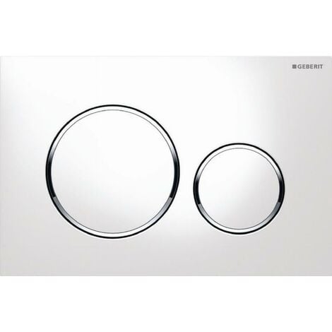 Geberit DUOFIX Sigma 20, placca di comando per WC, bianco e cromato 115.882.KJ.1