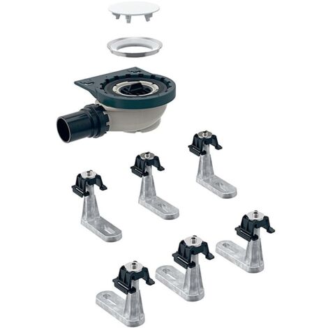 Geberit Duschwannenablauf für Setaplano mit 6 Füßen Sperrwasser Höhe 50 mm, Ø 50 - 154013001