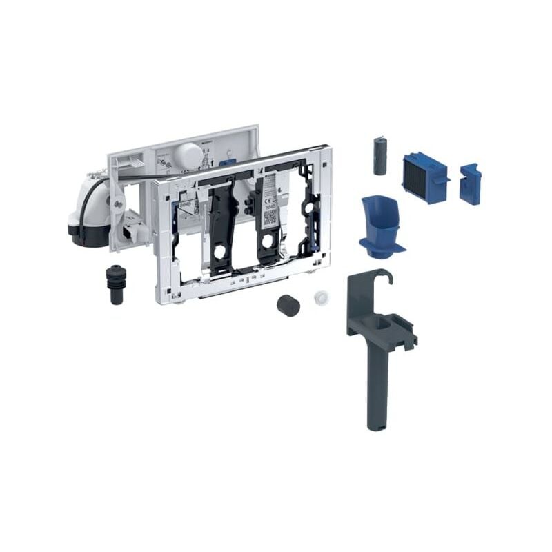 Module Geberit 115051212 chromé brillant, avec déverrouillage manuel et fente