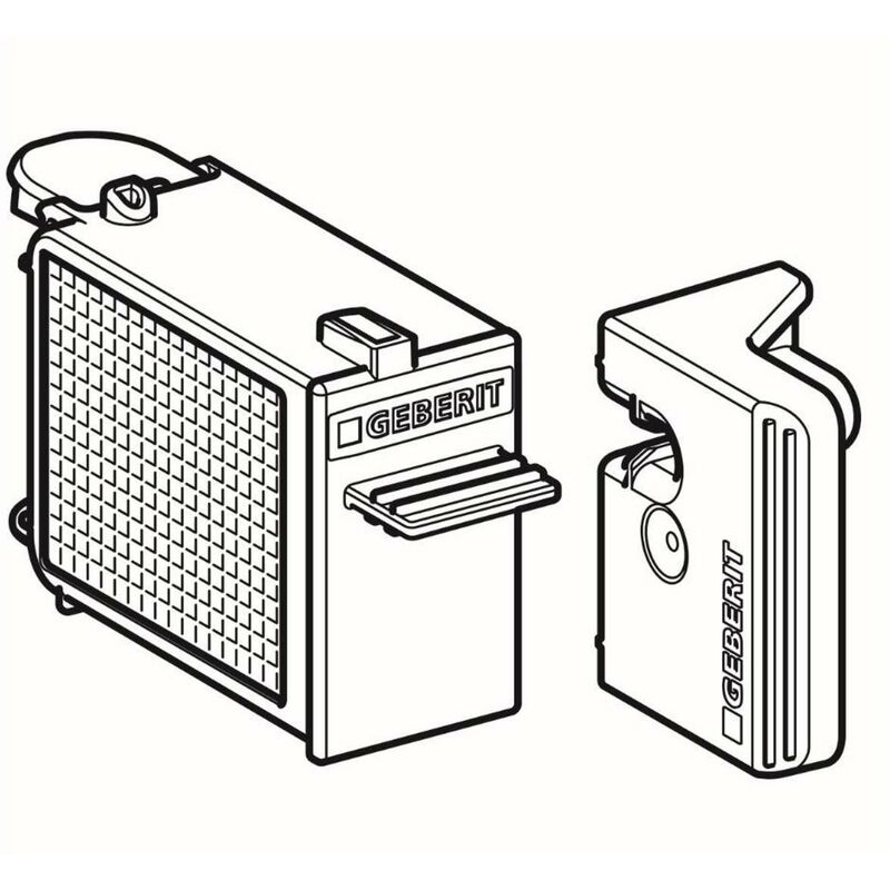 Unité enfichable Geberit avec filtre, pour le module Geberit