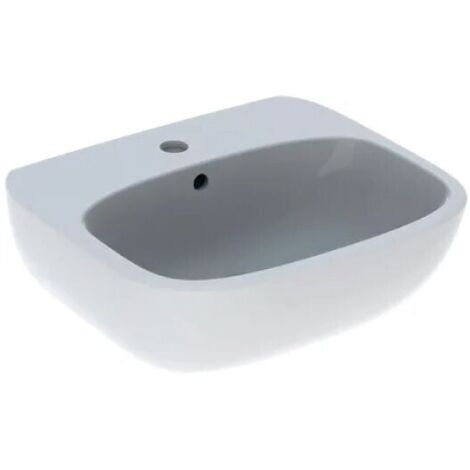 GEBERIT - FANTASIA LAVAMANI 50 CM. MONOFORO IN VETROCHINA BIANCO 500.893.00.1