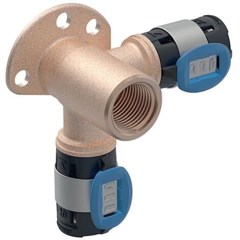 Geberit FlowFit Eckanschlusswinkel 620881001 DN 15, Ø 20 mm, Rp 1/2, 3,7 cm, 90Grad