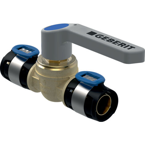 Geberit FlowFit Kugelhahn 619851001 Ø 20 mm, 11,5 cm, mit Betätigungshebel