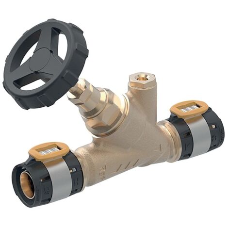 Geberit FlowFit Schrägsitz-Absperrventil CuSn4Zn2PS, d 50mm