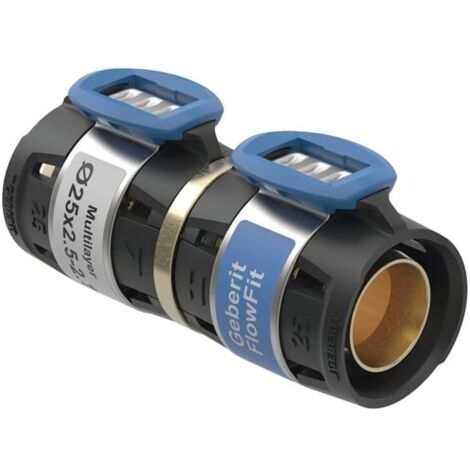 Geberit FlowFit Übergang 620703001 DN 12, Durchmesser 16/16 mm, s/min.-s/max. 2-2,2 mm