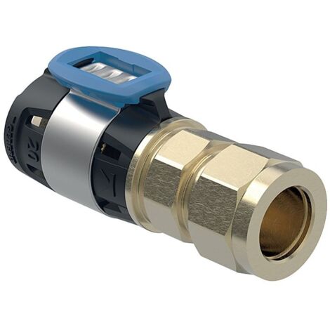 Geberit FlowFit Übergang mit Klemmringverschraubung bleifreie Siliziumbronze, d 16mm, d1 12mm