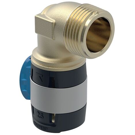 Geberit FlowFit Übergangsbogen 620511001 DN 15, Ø 20 mm, R 1/2, 90Grad, mit Außengewinde
