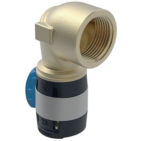 Geberit FlowFit Übergangsbogen 620551001 DN 15/20, Ø 25, R 3/4, 90Grad, mit Innengewinde