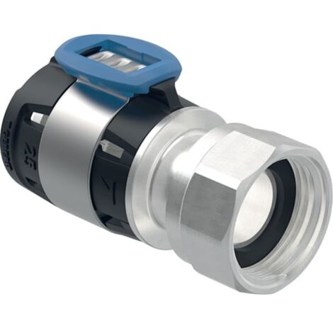 Geberit GE FlowFit Übergang m/ ÜberwM SiBr d20-G1/2, vernickelt 619.491.22.1