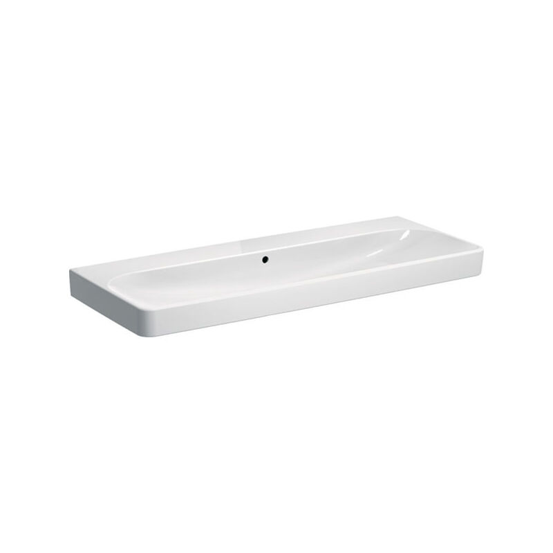 Keramag - Geberit Smyle Square lavabo 500225, 120x48cm, sans trou pour
