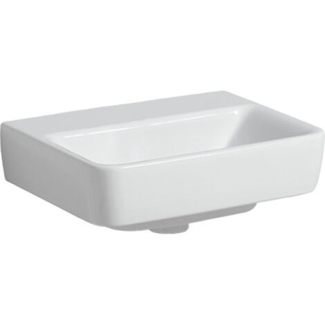 Geberit Handwaschbecken RENOVA PLAN 450x340mm o Hahnloch ohne Überlauf weiß