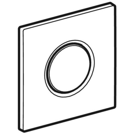 Geberit HyTouch Abdeckplatte Sigma01 242811461 für UR-Strg. pneumatisch, sgl. -verchromt