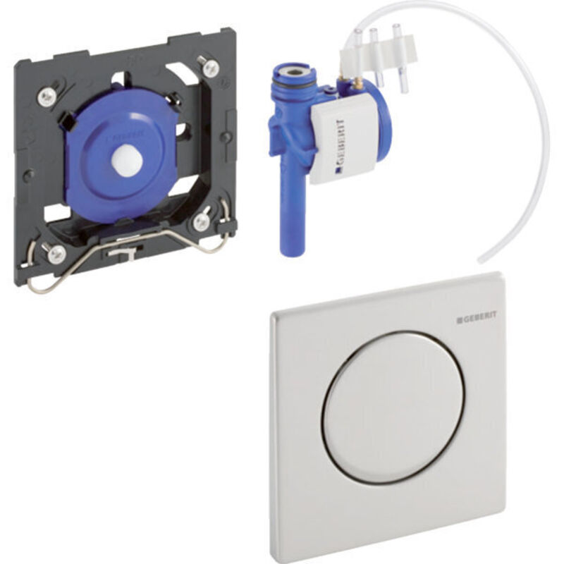 Systèmes de chasse d'eau - Commande pour urinoir à déclenchement pneumatique du rinçage Mambo, acier inoxydable brossé 116.013.FW.1 - Geberit