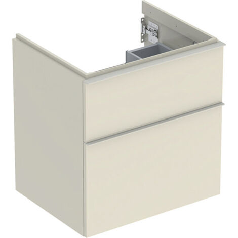 Geberit iCon armoire basse pour lavabo, 2 tiroirs, 59,2x61,5x47,6