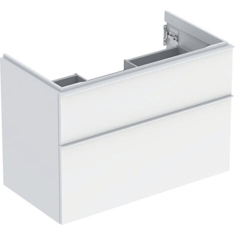 Geberit iCon armoire basse pour lavabo, 2 tiroirs, 88,8x61,5x47,6