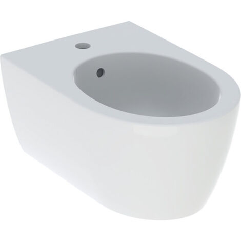 Geberit iCon bidet mural avec trop-plein, forme fermée, blanc,
