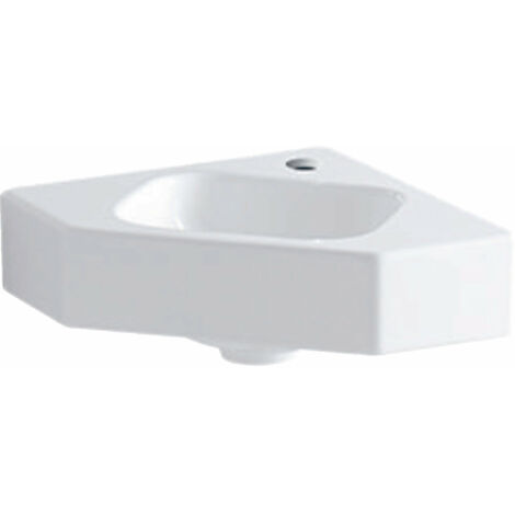 Geberit iCon lavabo esquinero 33cm blanco, Color: Blanco, con KeraTect - 124729600