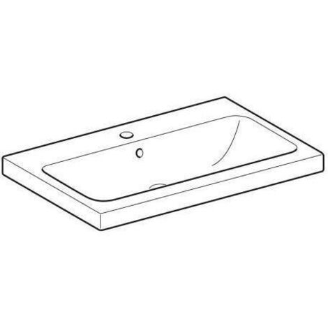 Geberit iCon Light Aufsatzwaschtisch, 75 cm x 48 cm, mit