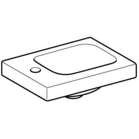 Geberit iCon Light Handwaschbecken, 38 cm x 28 cm, mit Hahnloch