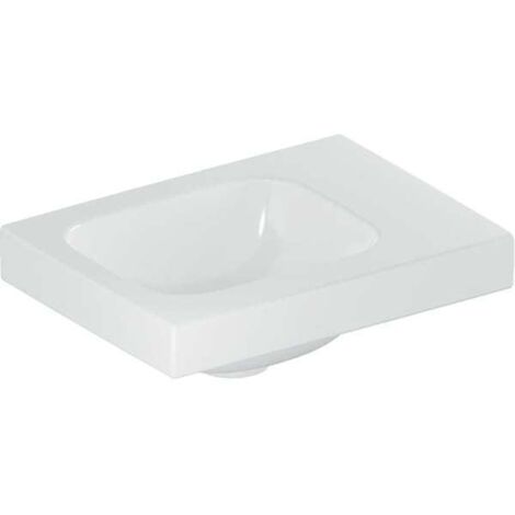 Geberit iCon Light Handwaschbecken, 38 cm x 28 cm, ohne Hahnloch,