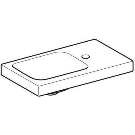 Geberit iCon Light Handwaschbecken, 53 cm x 31 cm, mit Hahnloch