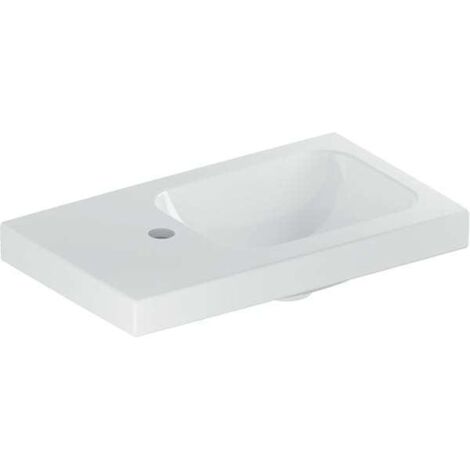 Geberit iCon Light Handwaschbecken, 53 cm x 31 cm, mit Hahnloch