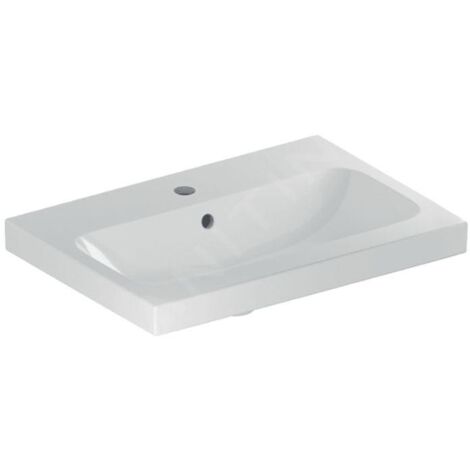 Geberit iCon Light lavabo, 60 cm x 42 cm, avec trou pour