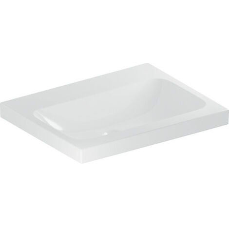 Geberit iCon Light lavabo, 60 cm x 48 cm, sans trou pour