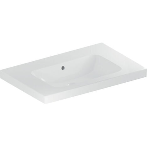 Geberit iCon Light lavabo, 75 cm x 48 cm, sans trou pour