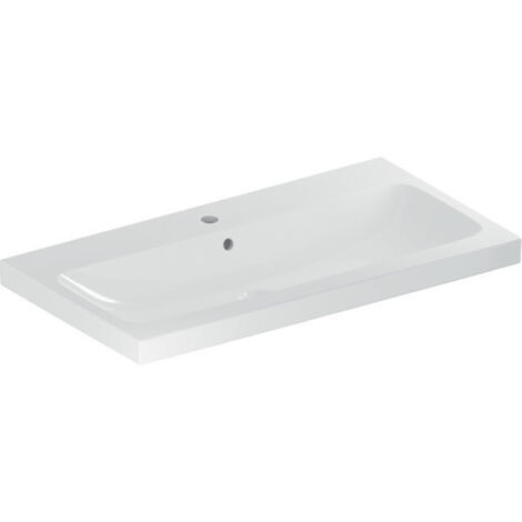 Geberit iCon Light lavabo, 90 cm x 48 cm, avec trou pour