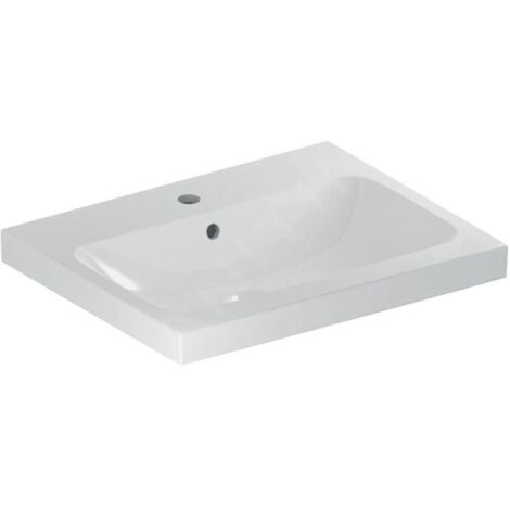 Geberit iCon Light lavabo à poser, 60 cm x 48 cm, avec trou pour