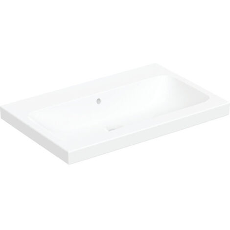 Geberit iCon Light lavabo à poser, 75 cm x 48 cm, sans trou pour