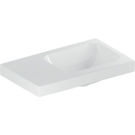 Geberit iCon Light lavabo con enjuague manual, 53 cm x 31 cm, sin
