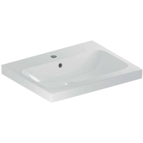 Geberit iCon Light lavabo sobre encimera, 60 cm x 48 cm, con