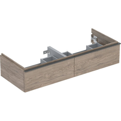 Geberit iCon meuble sous-lavabo double, 2 tiroirs,